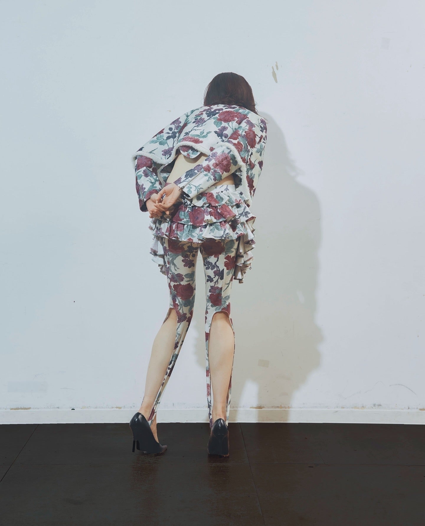 "Fragile heart" Peplum Jacket