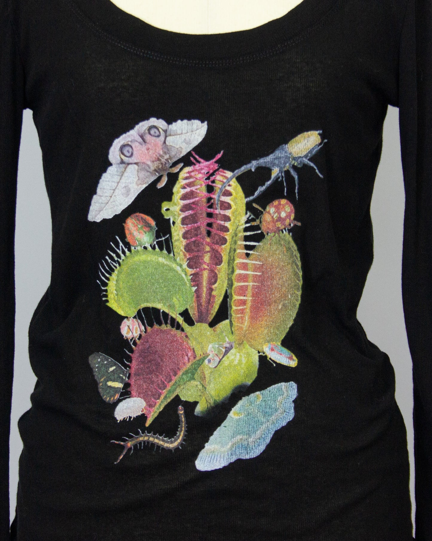 Venus Fly Long Tshirts BLACK