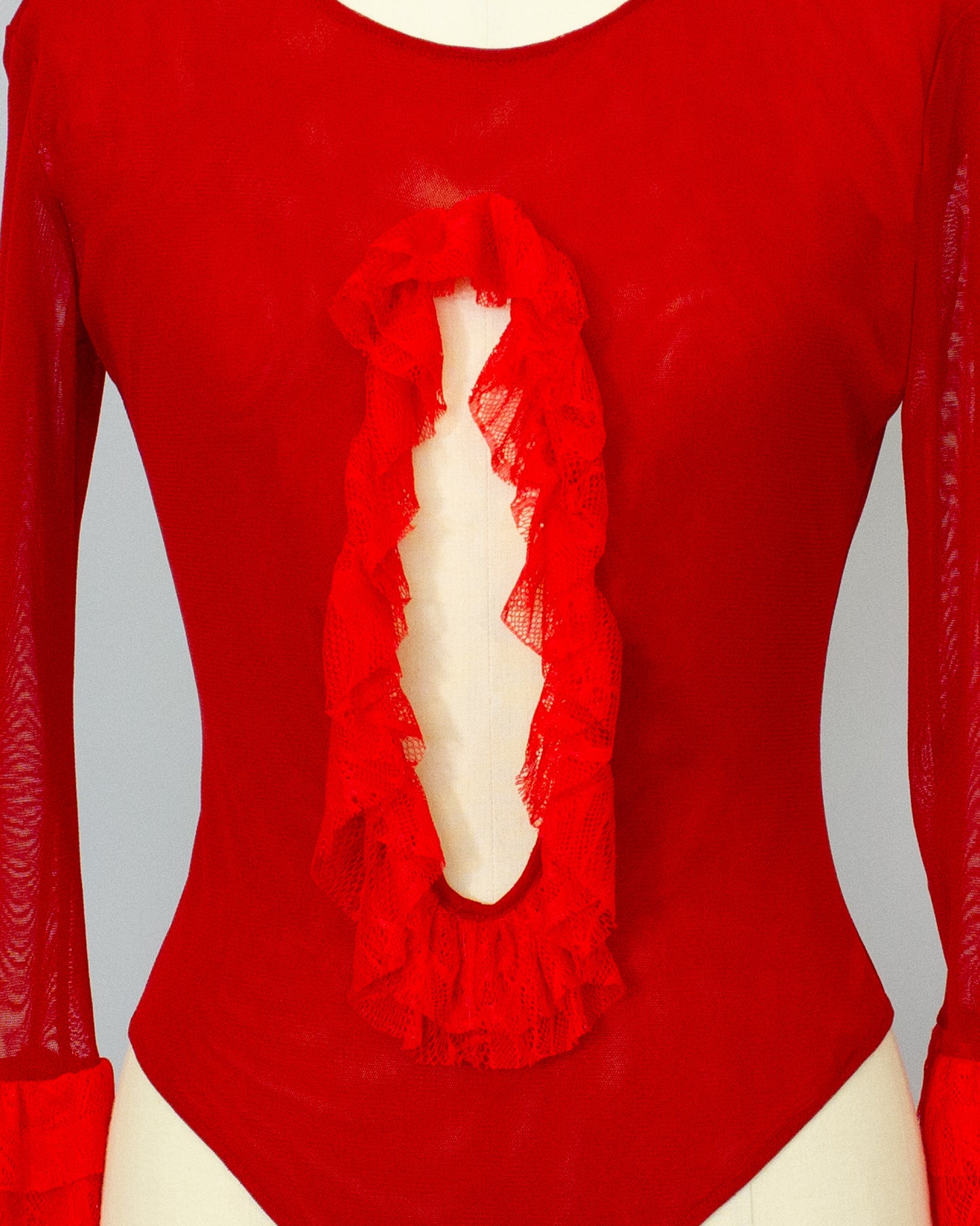 Lace Bodysuits RED