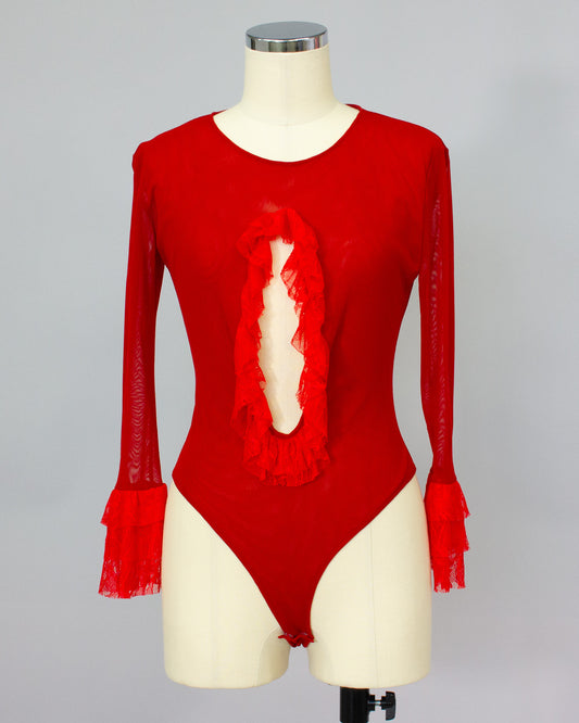 Lace Bodysuits RED