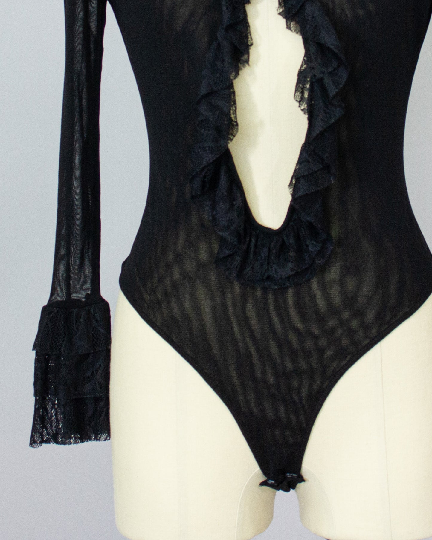 Lace Bodysuits BLACK