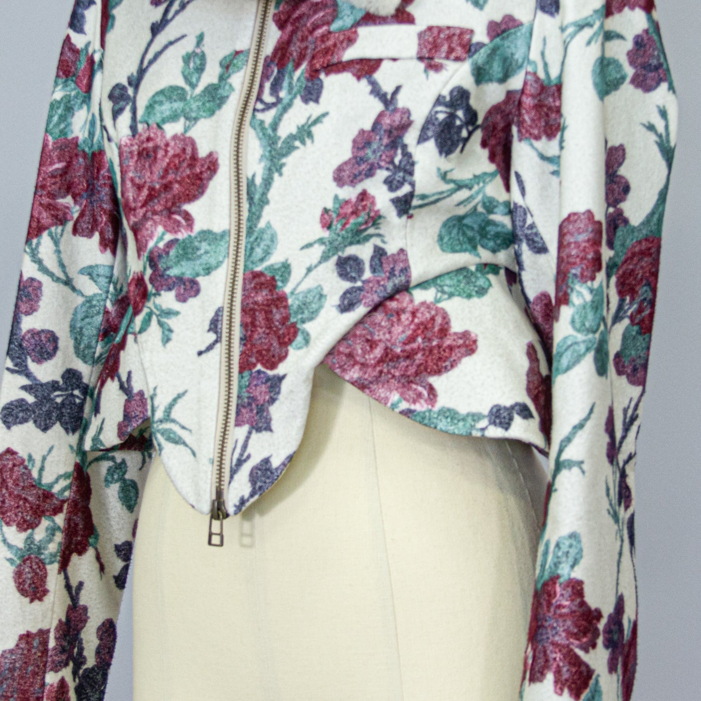 "Fragile heart" Peplum Jacket