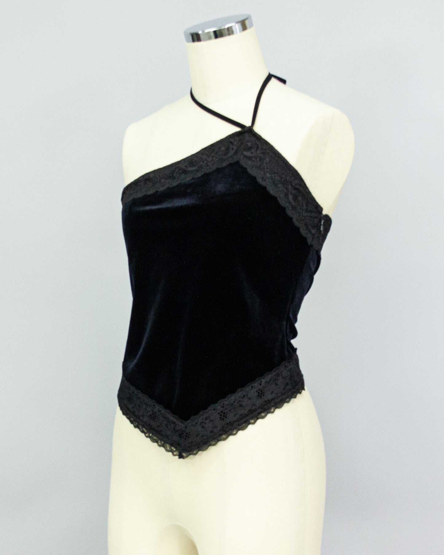 Velour Bustier BLACK×BLACK