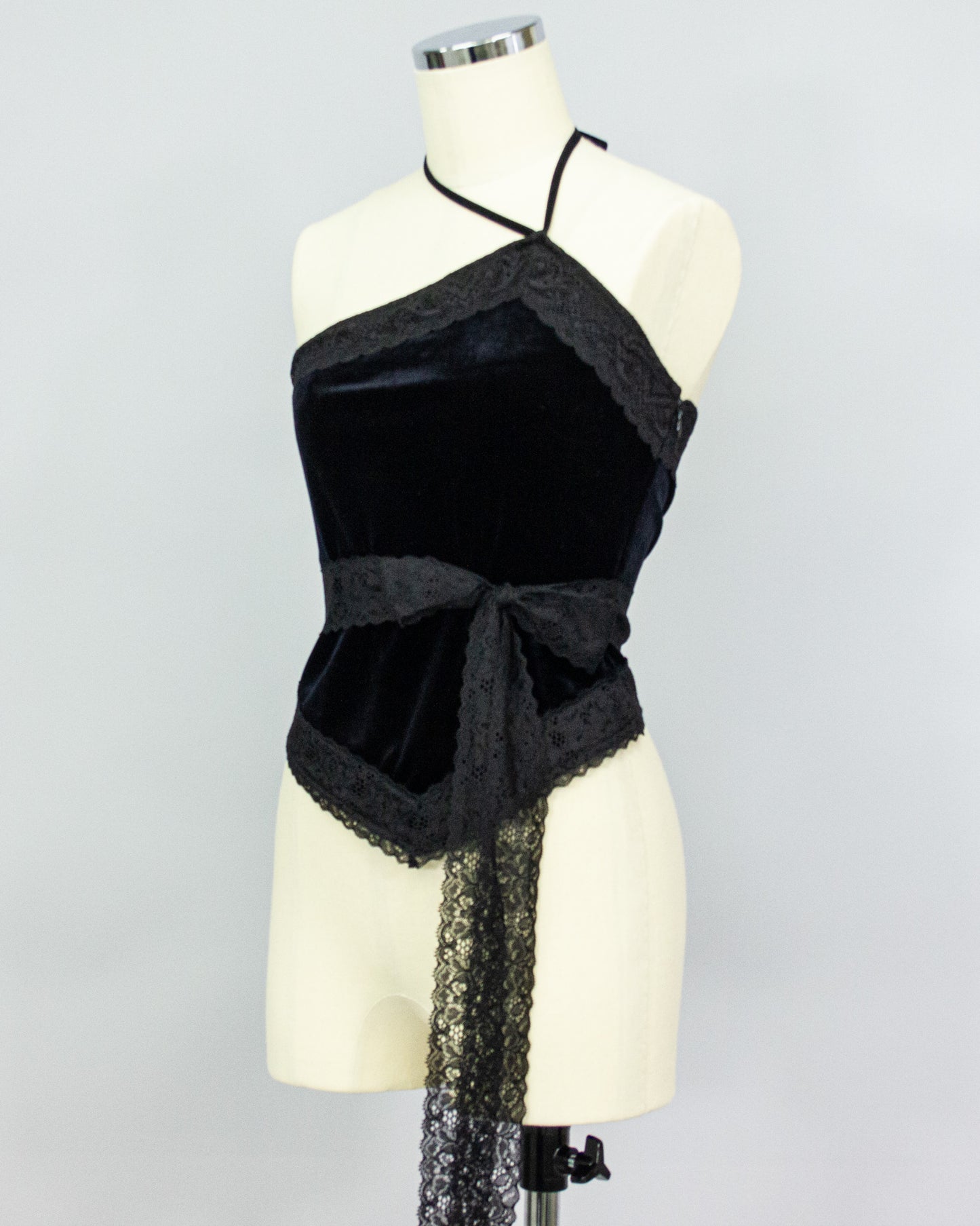 Velour Bustier BLACK×BLACK