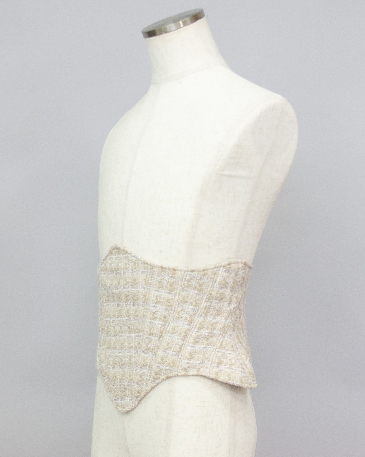Peplum Tweed Corset