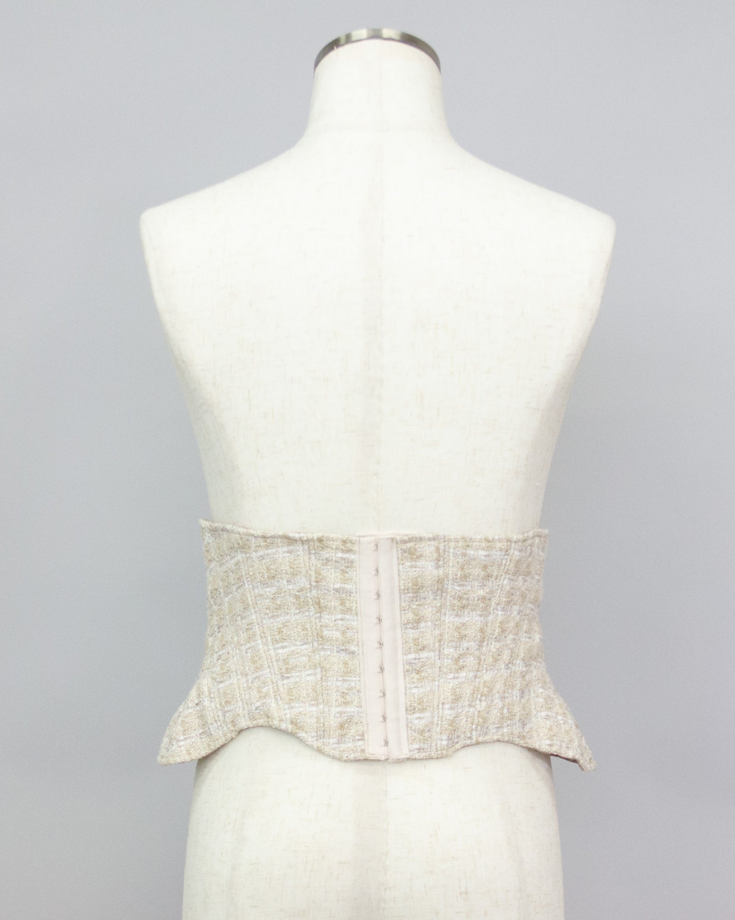 Peplum Tweed Corset