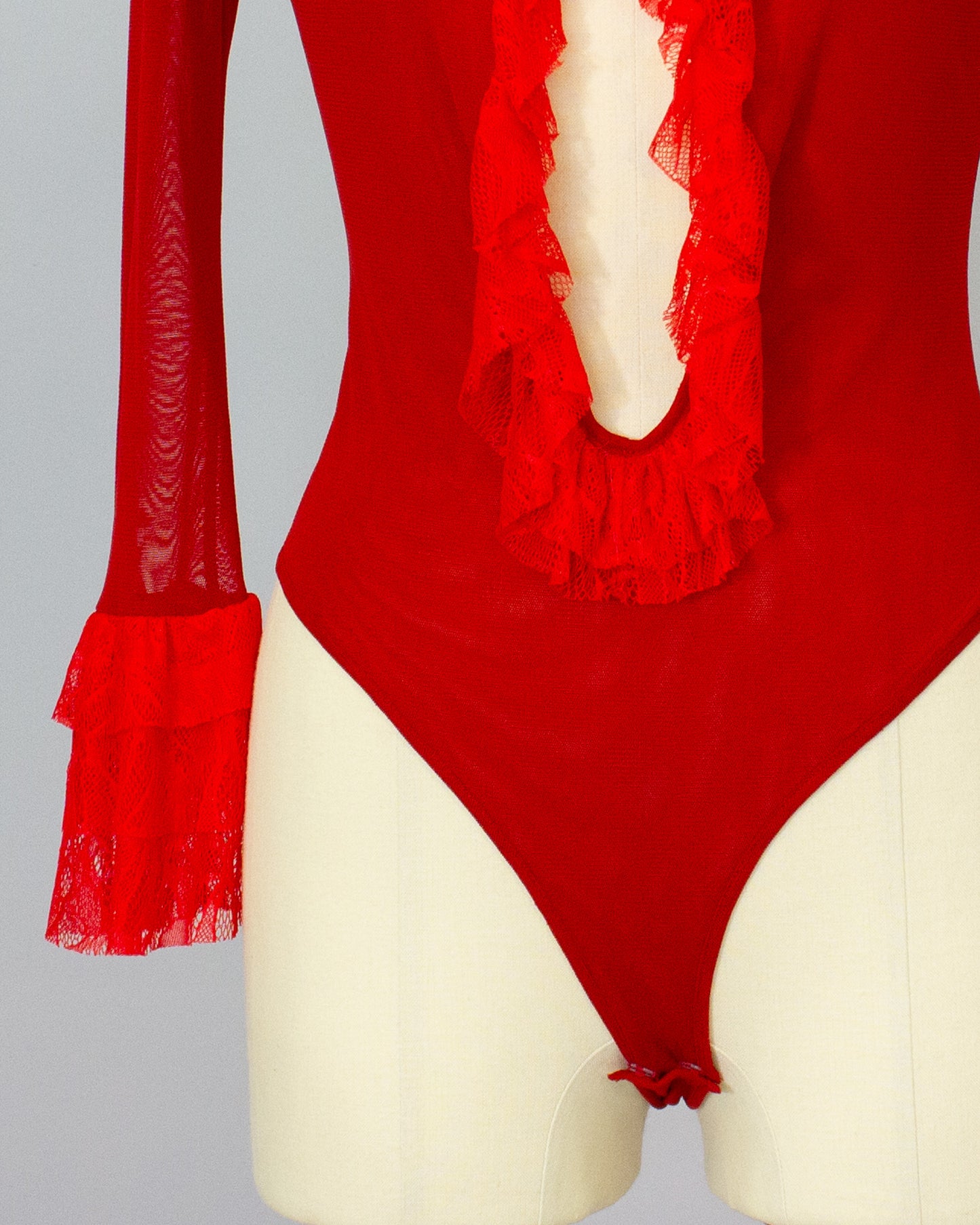 Lace Bodysuits RED
